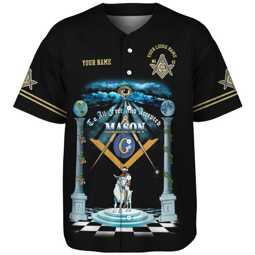 Prince Hall Freemasonry Baseball Shirt Custom Riding The Goat Prince Hall Mason
