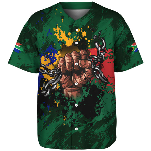 South Africa Baseball Shirt African Spirit Break Chains