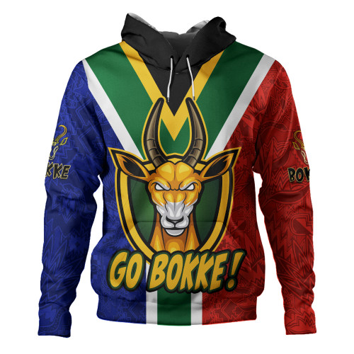 South Africa Hoodie Go Bokke Strength Symbol Flag Style