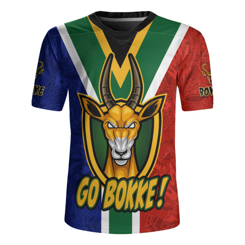 South Africa Rugby Jersey Go Bokke Strength Symbol Flag Style