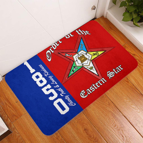 Order of the Eastern Star Doormat OES Letter Since 1850
