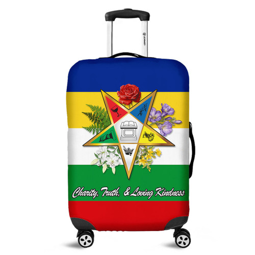 Order of the Eastern Star Luggage Cover OES Letter Flower Design