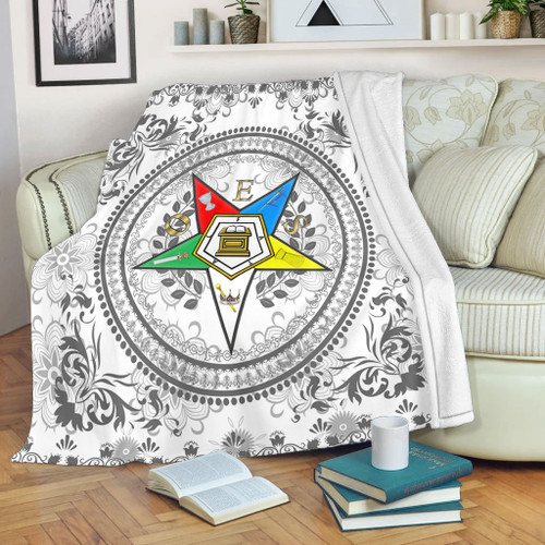 Order of the Eastern Star Blanket OES Floral Royal Circle
