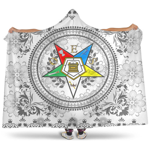 Order of the Eastern Star Hooded Blanket OES Floral Royal Circle