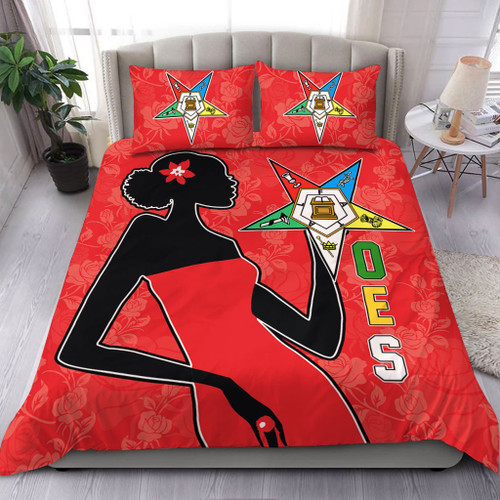 Order of the Eastern Star Bedding Set OES Girl Rose Flower