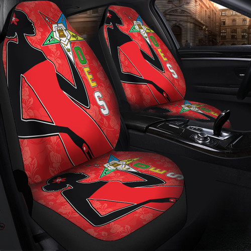 Order of the Eastern Star Car Seat Cover OES Girl Rose Flower