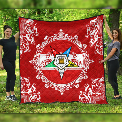 Order of the Eastern Star Quilt Royal Frame Style
