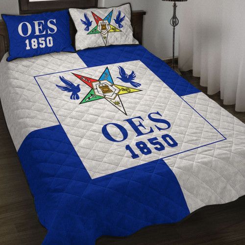 Order of the Eastern Star Quilt Bed Set Royal Half Concept Style