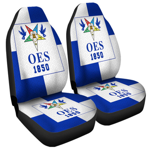 Order of the Eastern Star Car Seat Cover Royal Half Concept Style
