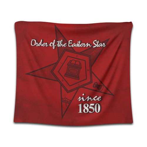 Order of the Eastern Star Tapestry Sorority Since 1850 Grunge Texture