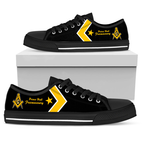 Prince Hall Freemasonry Low Top Shoes PHA Star Style