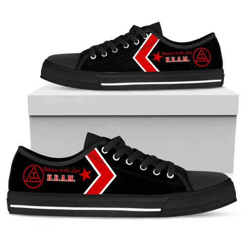 Prince Hall York Rite Low Top Shoes Star Style