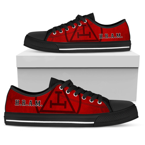 Prince Hall York Rite Low Top Shoes Grunge Texture