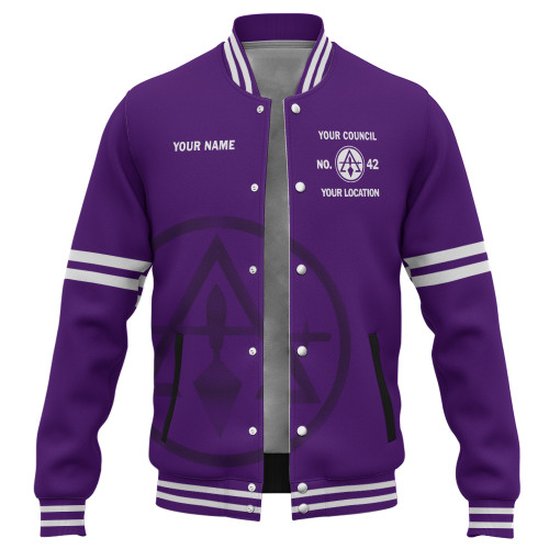 Prince Hall York Rite Baseball Jacket Custom Cryptic Masonry Simple Style