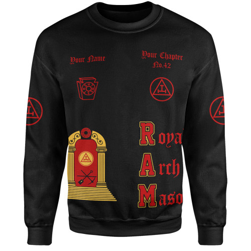 Prince Hall York Rite Sweatshirt Custom H.R.A.M. Crimson Glory