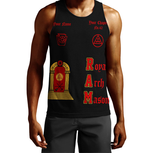 Prince Hall York Rite Tank Top Custom H.R.A.M. Crimson Glory