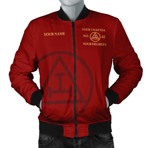 Prince Hall York Rite Bomber Jacket Custom Royal Arch Masonry Simple Style