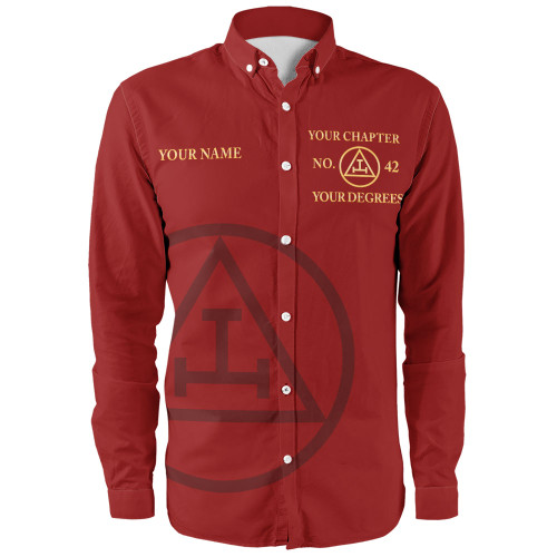 Prince Hall York Rite Long Sleeve Shirt Custom Royal Arch Masonry Simple Style