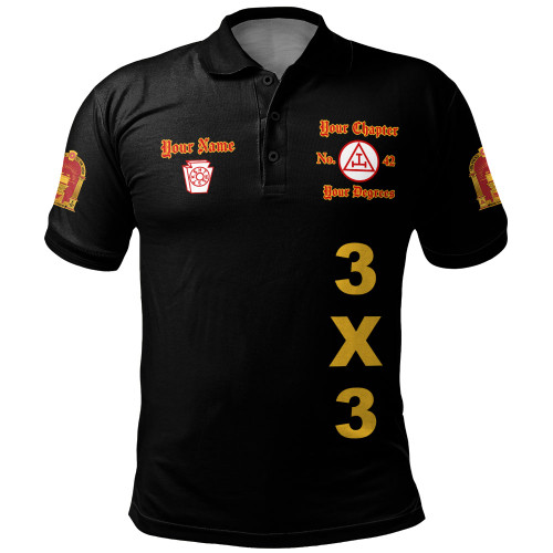 Prince Hall York Rite Polo Shirt Custom Holiness Chapter Legacy