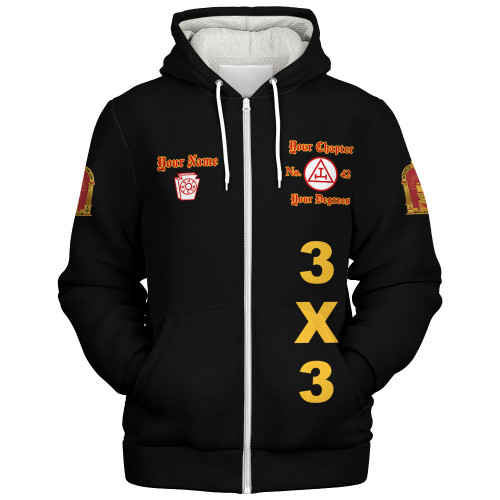 Prince Hall York Rite Sherpa Hoodie Custom Holiness Chapter Legacy