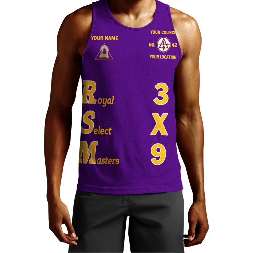 Prince Hall York Rite Tank Top Custom Royal & Select Masters 3x9