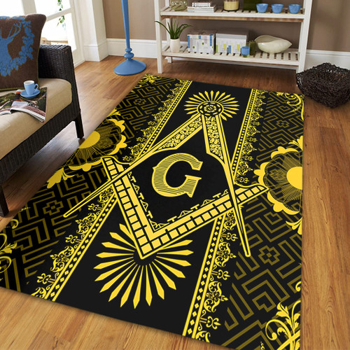 Prince Hall Freemasonry Area Rug Royal Frame Style