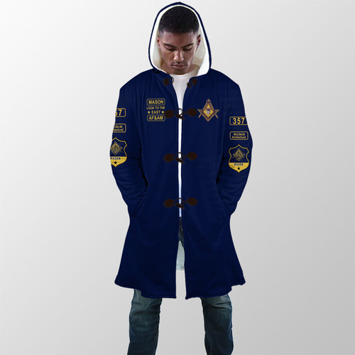 Prince Hall Freemasonry Hooded Fleece Coat Freemasonry Brotherhood Masonic