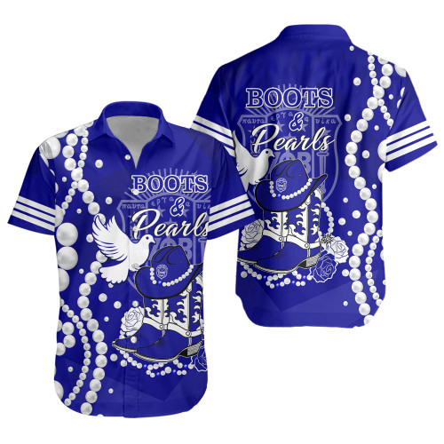 Zeta Phi Beta Short Sleeve Shirt Royal Boots And Pearls Edition