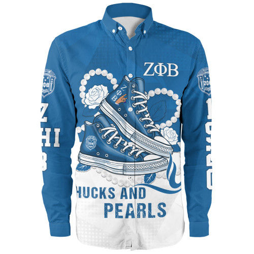 Zeta Phi Beta Long Sleeve Shirt Zeta Chucks And Pearls Legacy