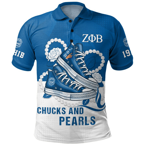 Zeta Phi Beta Polo Shirt Zeta Chucks And Pearls Legacy