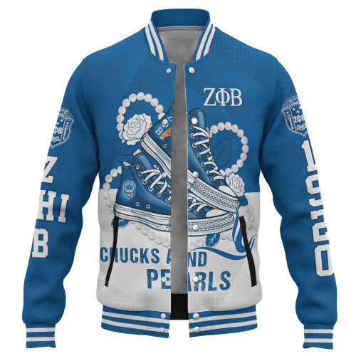 Zeta Phi Beta Baseball Jacket Zeta Chucks And Pearls Legacy