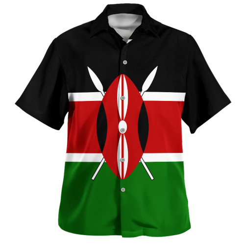 Kenya Hawaiian Shirt Flag Original Style
