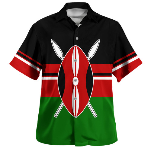 Kenya Hawaiian Shirt Flag Unity Style