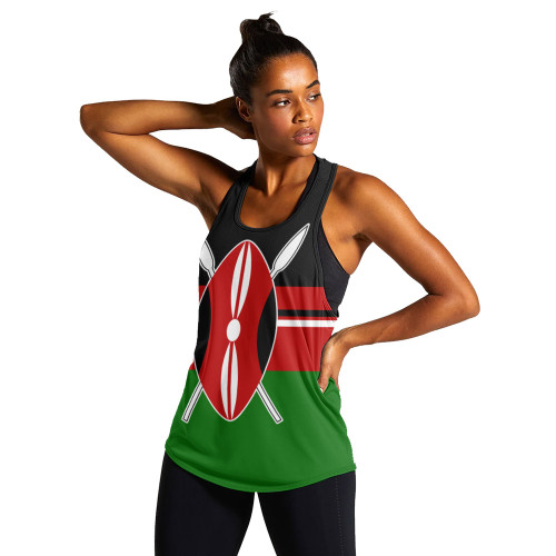 Kenya Women Tank Flag Unity Style