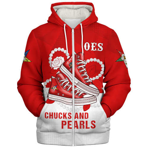 Order of the Eastern Star Sherpa Hoodie Chucks And Pearls Legacy