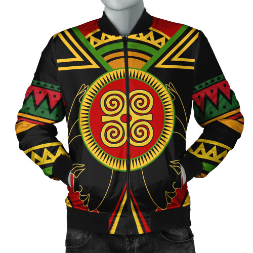 Dwennimmen Bomber Jacket Adinkra Symbols