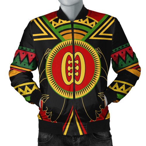 Ese Ne Tekrema Bomber Jacket Adinkra Symbols