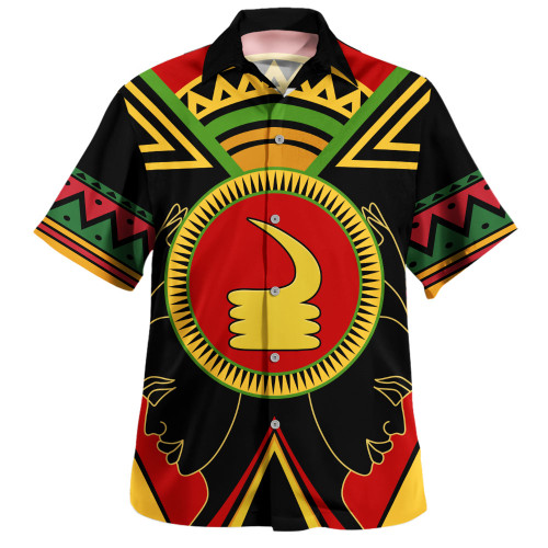 Akoben Hawaiian Shirt Adinkra Symbols