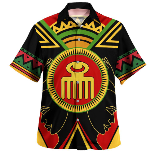 Duafe Hawaiian Shirt Adinkra Symbols