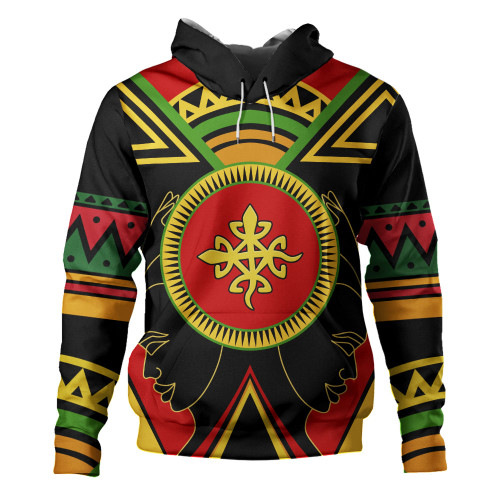 Denkyemfunefu Hoodie Adinkra Symbols