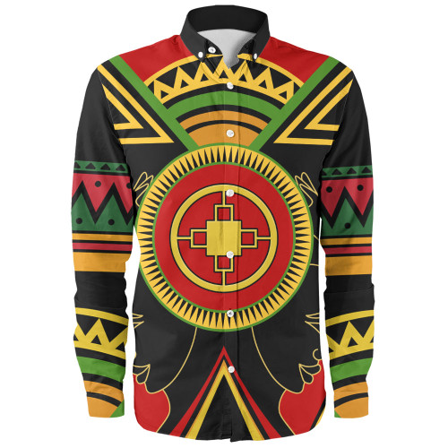 Dame-Dame Long Sleeve Shirt Adinkra Symbols