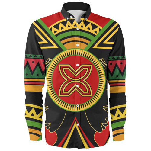 Fawohodie Long Sleeve Shirt Adinkra Symbols