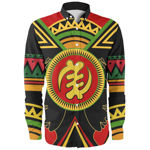 Gye Nyame Long Sleeve Shirt Adinkra Symbols