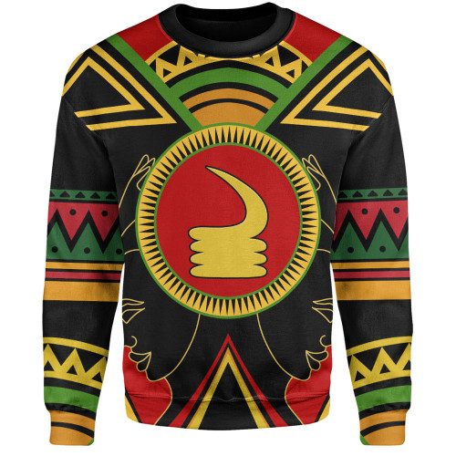 Akoben Sweatshirt Adinkra Symbols