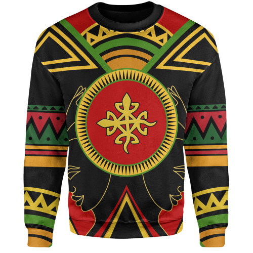 Denkyemfunefu Sweatshirt Adinkra Symbols