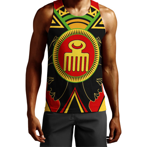 Duafe Tank Top Adinkra Symbols