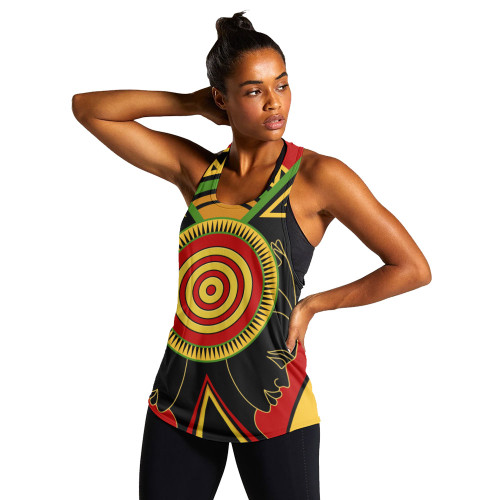 Adinkrahene Women Tank Adinkra Symbols