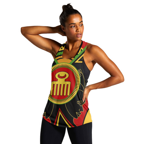 Duafe Women Tank Adinkra Symbols