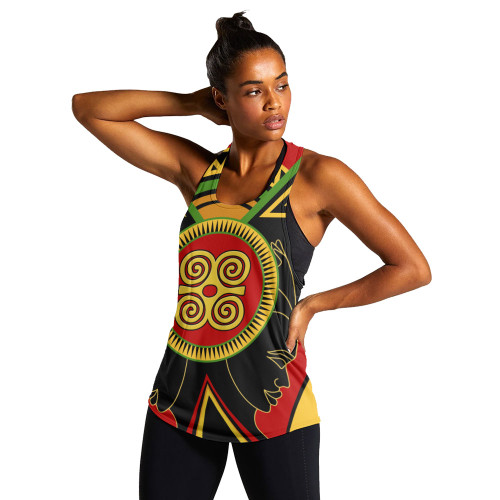 Dwennimmen Women Tank Adinkra Symbols