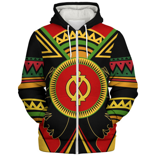 Boa Me Na Me Mmoa Wo Sherpa Hoodie Adinkra Symbols